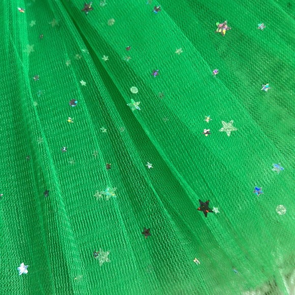 Green Tutu Skirt Star Gurl Size Small - Picture 8 of 11